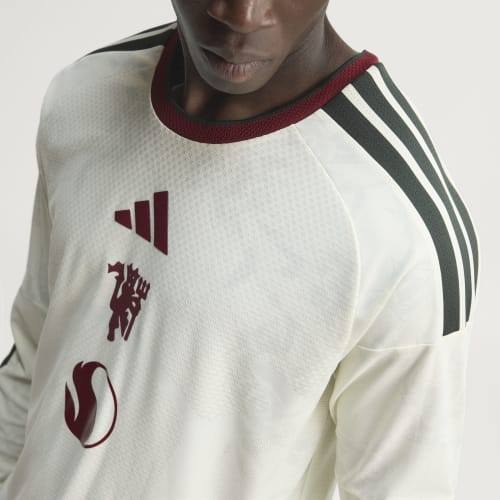 adidas Manchester United 26/27 Authentic Long Sleeve Third Jersey Ivory KC4771