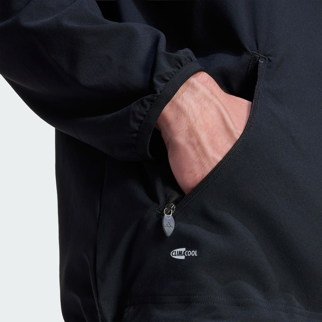 adidas Originals Striped Regular Windrunner Jacket Mens Black KE2665