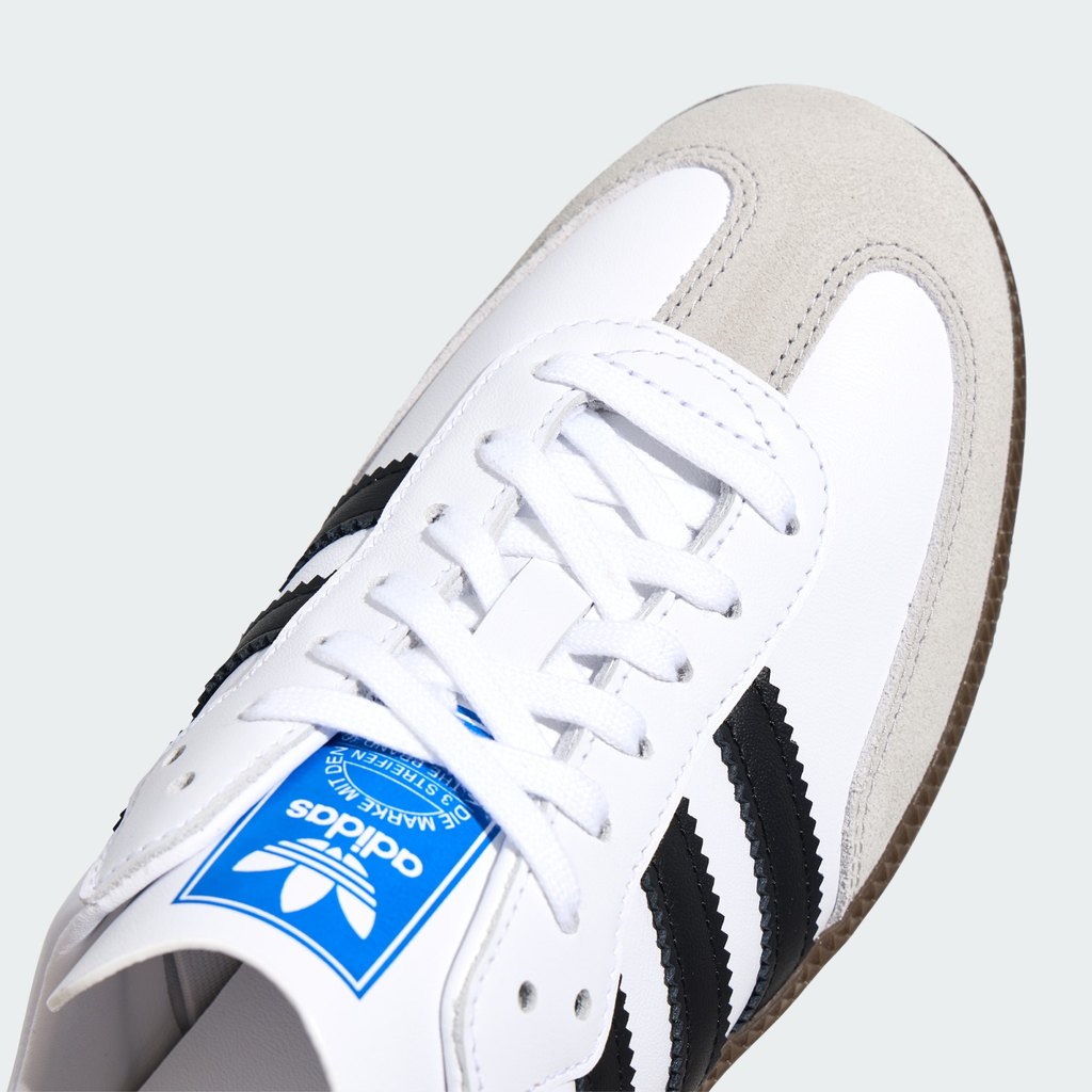 Adidas Samba OG Mule Cloud White Core Black Gold Metallic LB3814