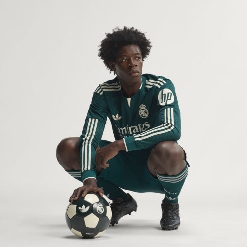 adidas Real Madrid 26/27 Away Authentic Jersey Long Sleeve Aurora Ivy KC3980