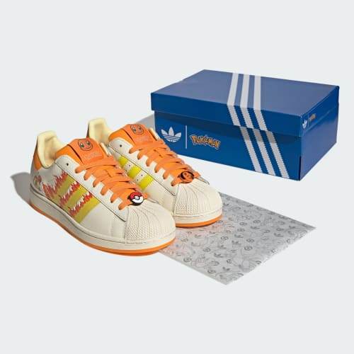 adidas Superstar II Cream White Shock Yellow Bright Orange KI2855
