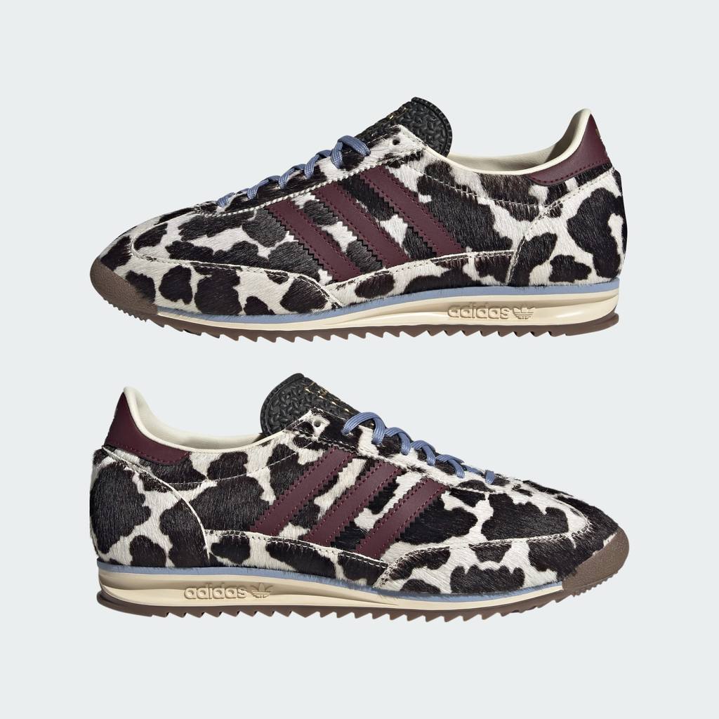 Adidas SL 72 OG Cow Print Off White Maroon Core Black KJ2288