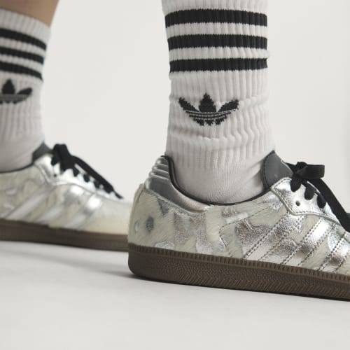 Adidas Samba OG Cream White Silver Metallic Core Black KJ2314
