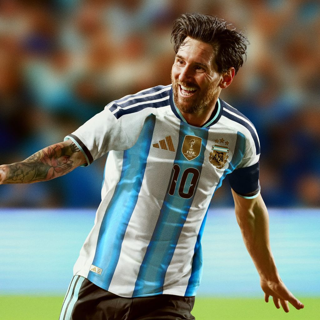 Adidas Argentina 26 Home Authentic Player Issue Jersey White Icey Blue Light Blue JM5897