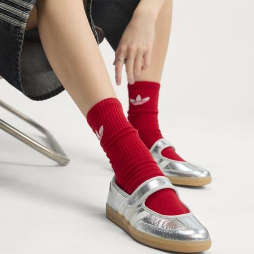 Adidas Samba JANE Silver Metallic Off White Gum KK2502