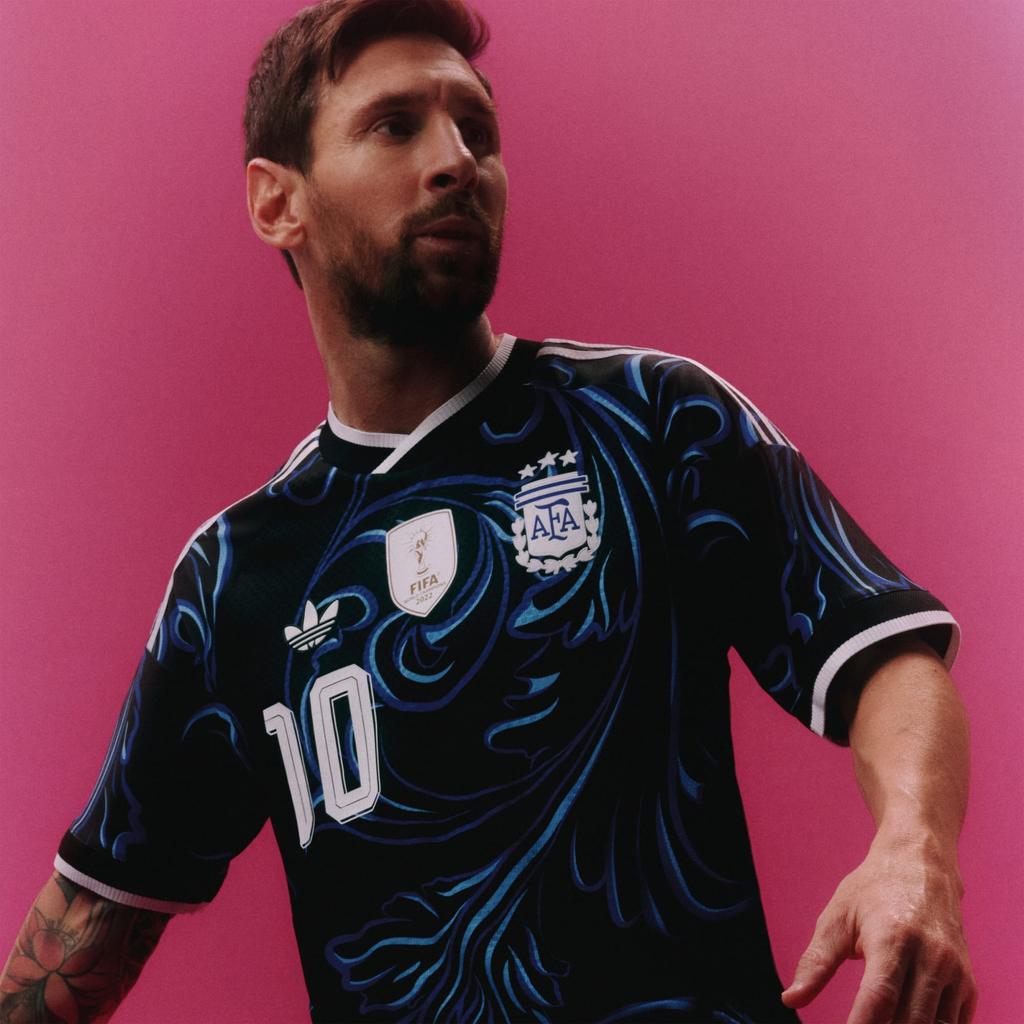 Adidas Argentina Away 26 Authentic Jersey Black Lucid Blue Blue Burst JM5901