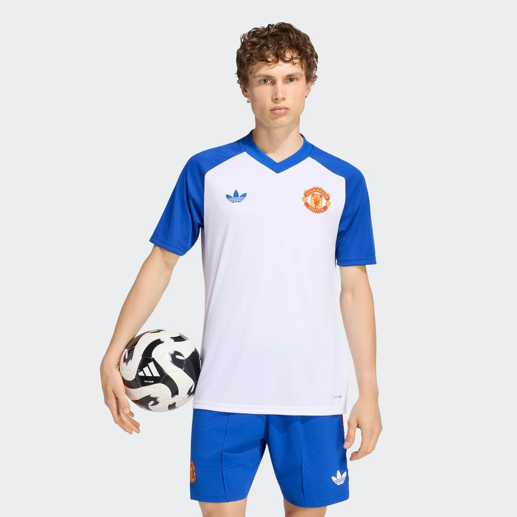 Adidas Manchester United 26/27 Pre Match Jersey White Royal Blue KE8894
