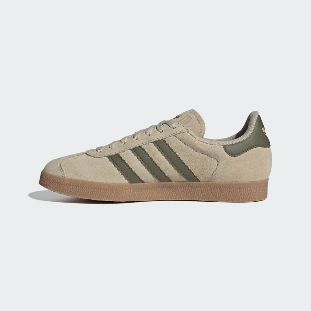 Adidas Gazelle Khaki Three Olive Strata Gum KJ7683