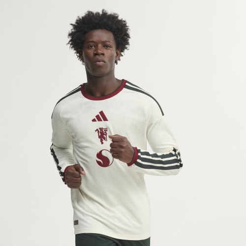 adidas Manchester United 26/27 Authentic Long Sleeve Third Jersey Ivory KC4771
