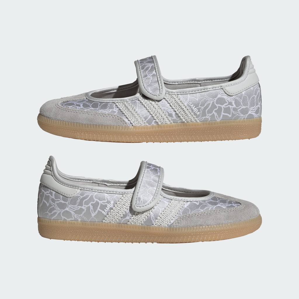 Adidas Samba JANE Silver Metallic Grey One Gum KK0924