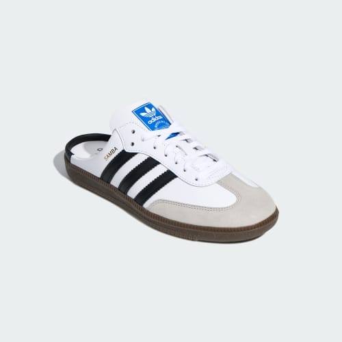 Adidas Samba OG Mule Cloud White Core Black Gold Metallic LB3814
