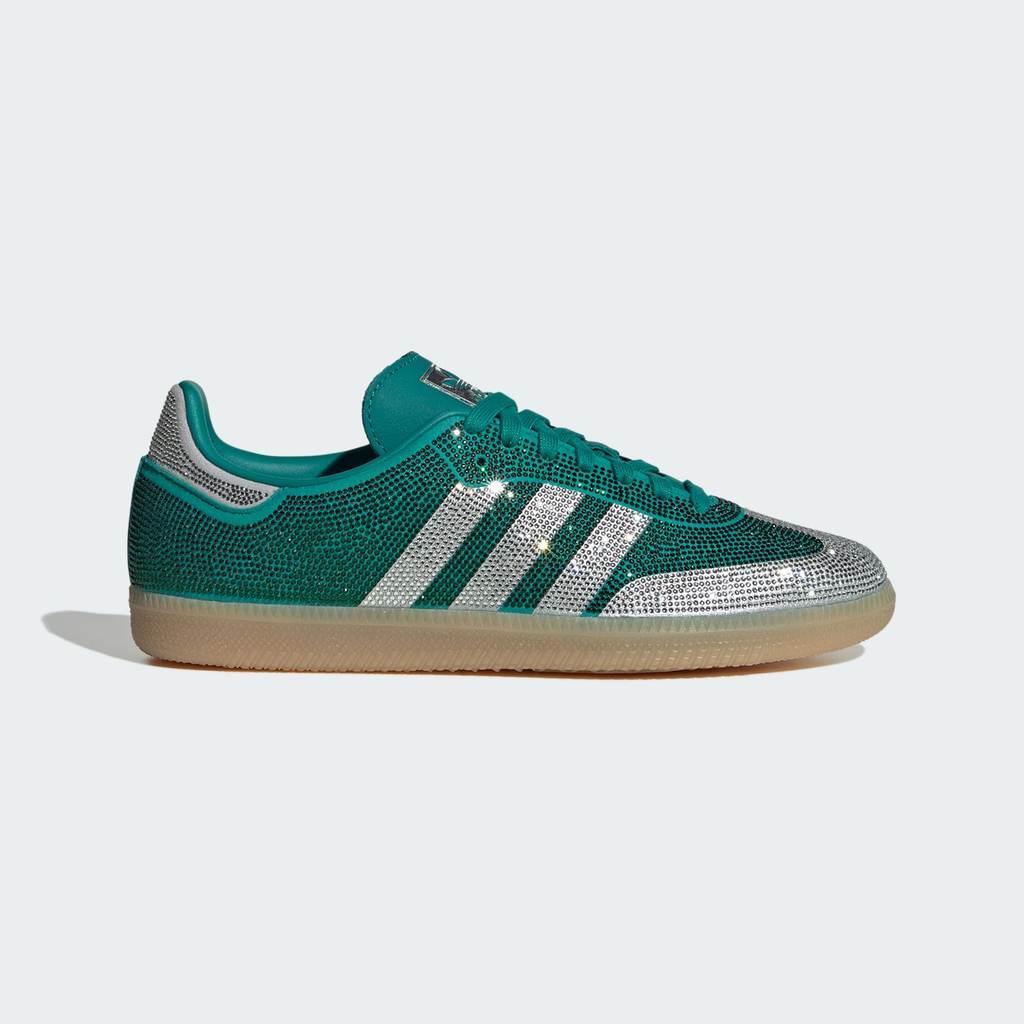 adidas SAMBA OG Equipment Green Silver Metllaic Gum KJ7489
