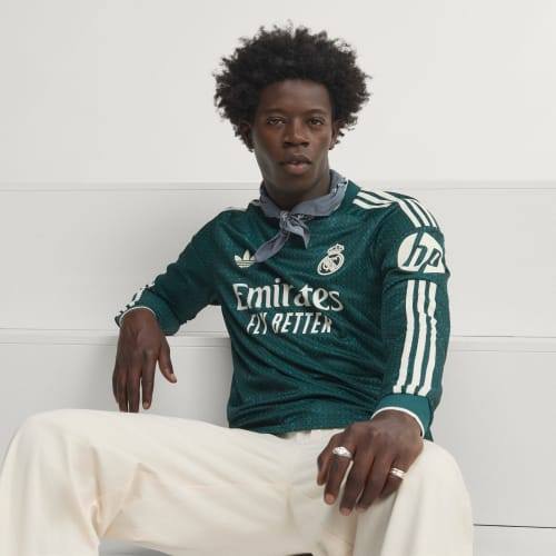 adidas Real Madrid 26/27 Away Authentic Jersey Long Sleeve Aurora Ivy KC3980
