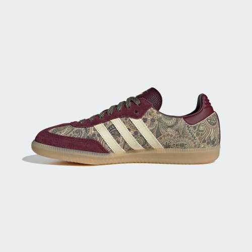 Adidas Samba OG X Liberty London Maroon Warm Vanilla Olive Strata KH9802