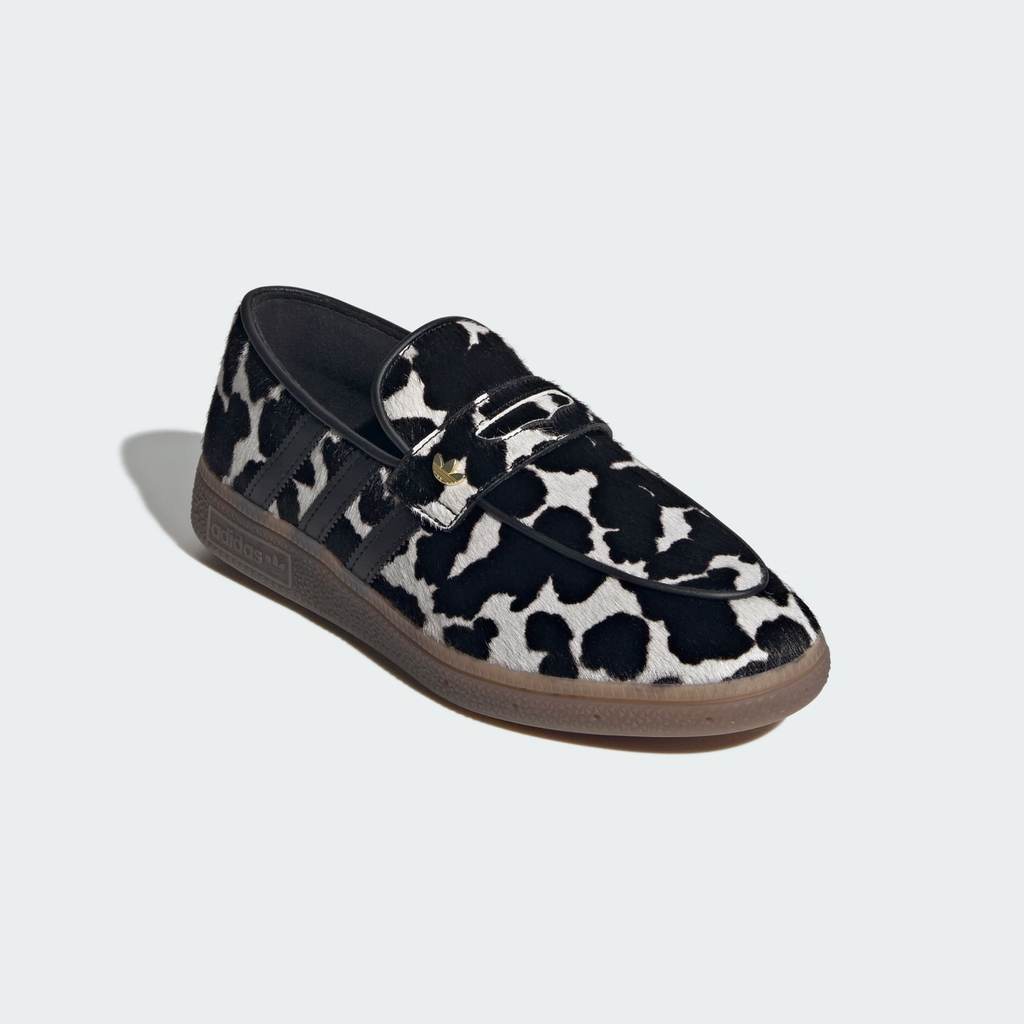 Adidas Spezial Handball LOAFER Animal Print White Core Black Gold Metallic KK0921