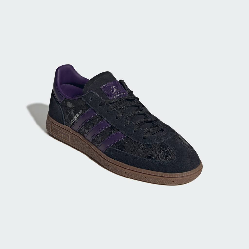 adidas HANDBALL SPEZIAL MERCEDES AMG PETRONAS TEAM Core Black Dark Purple Gum LA1049