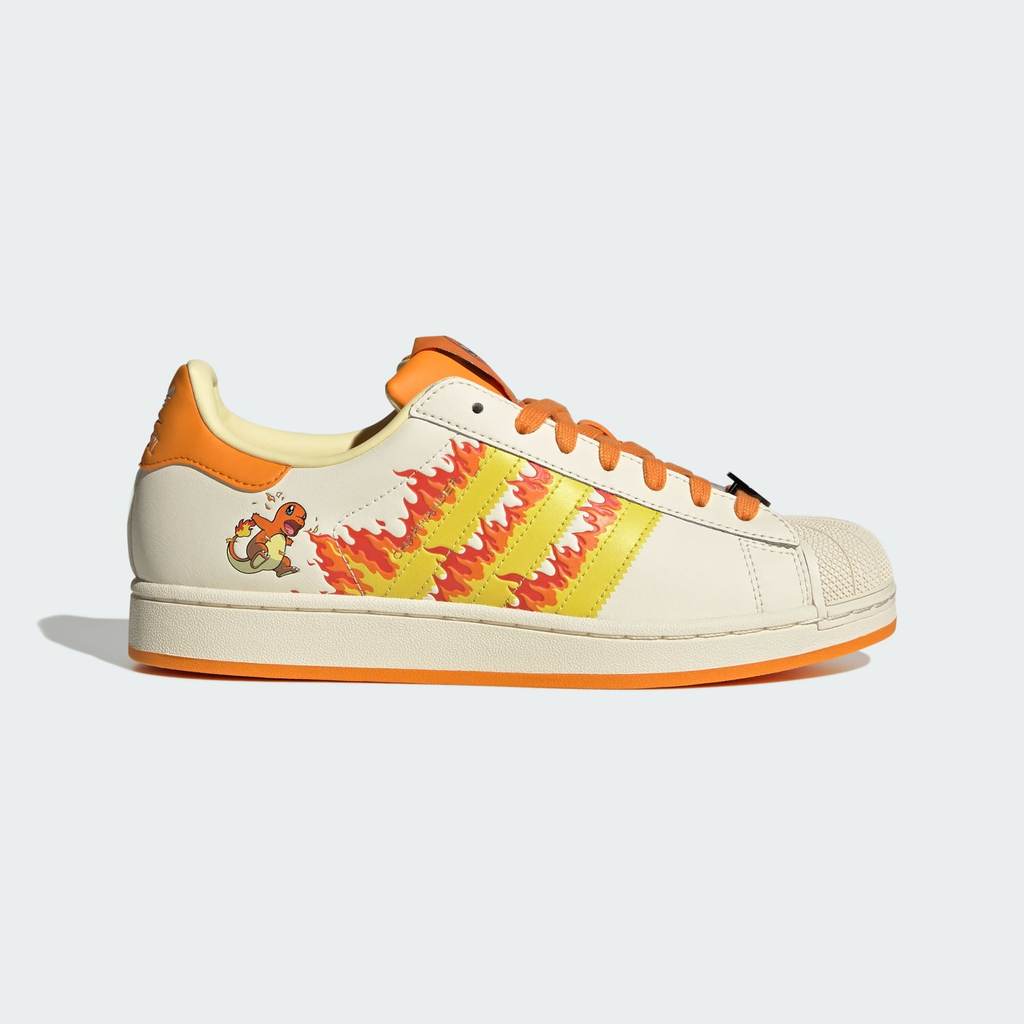 adidas Superstar II Cream White Shock Yellow Bright Orange KI2855