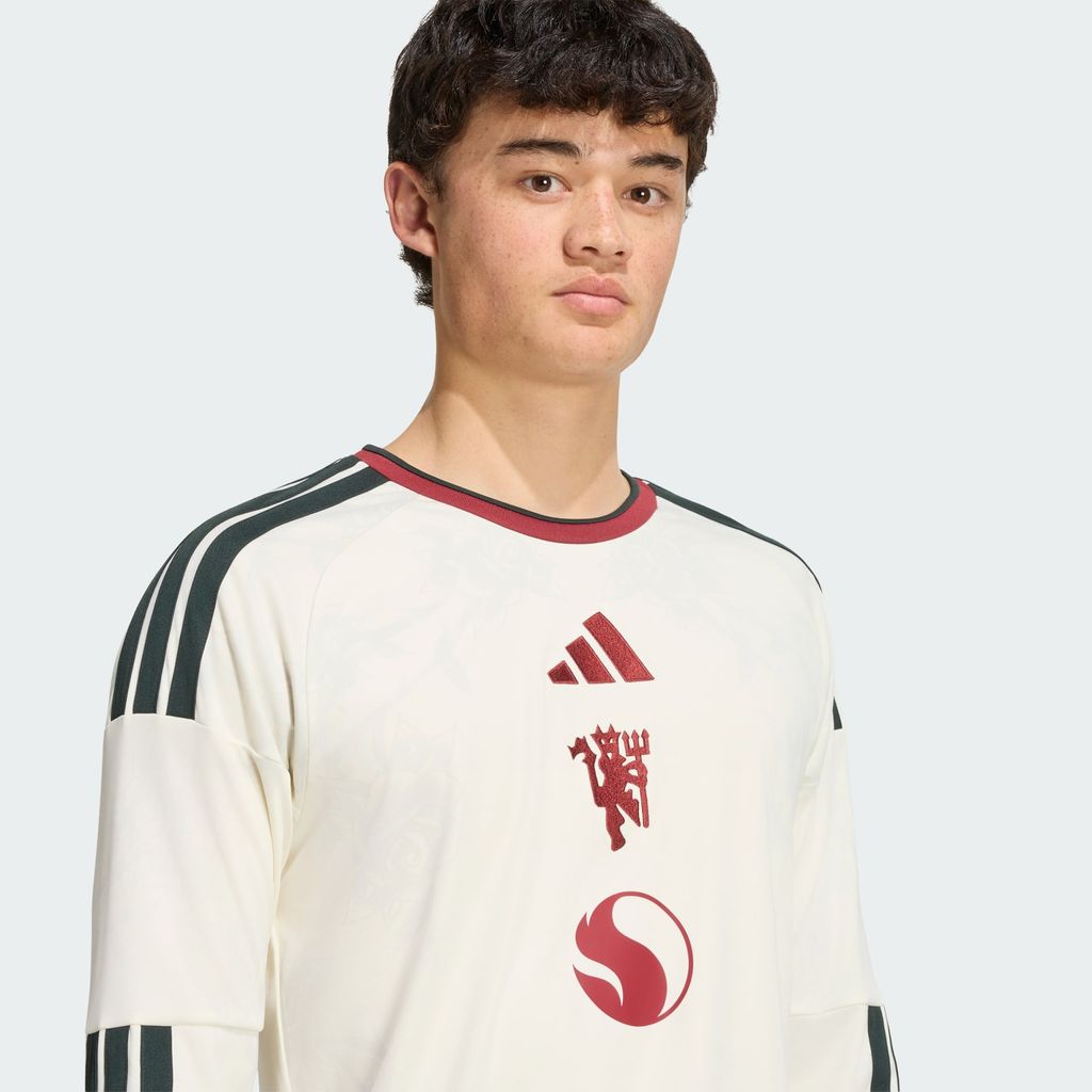 adidas Manchester United 26/27 Long Sleeve Third Jersey Ivory KB5560