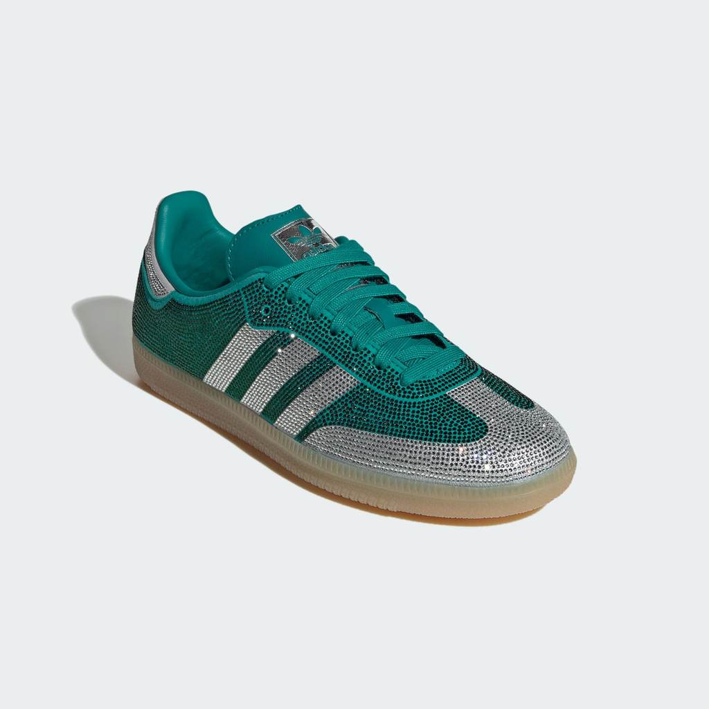 adidas SAMBA OG Equipment Green Silver Metllaic Gum KJ7489