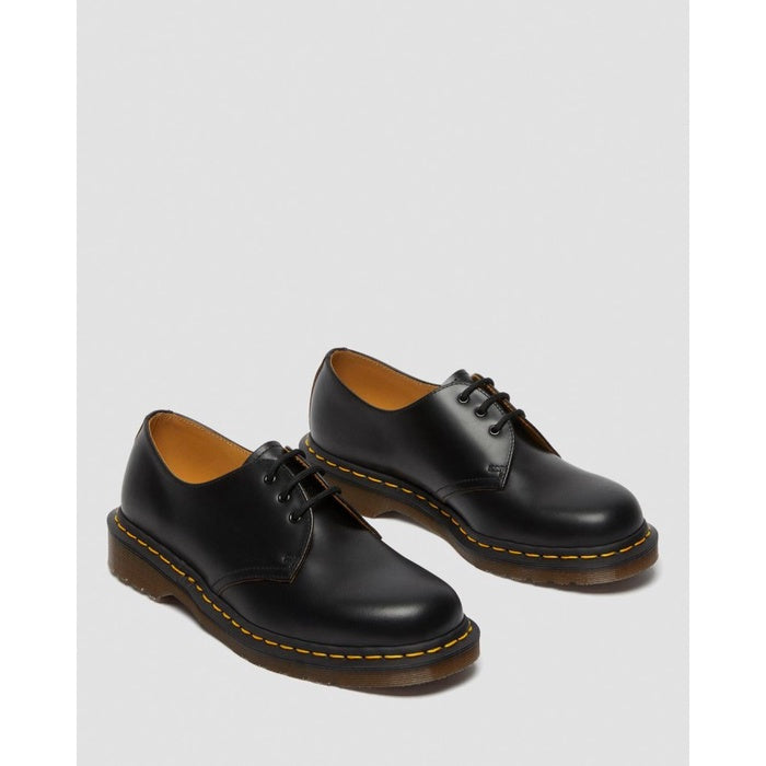 Dr Martens Vintage 1461 Black Quilon Made In England ORIGINAL 12877001