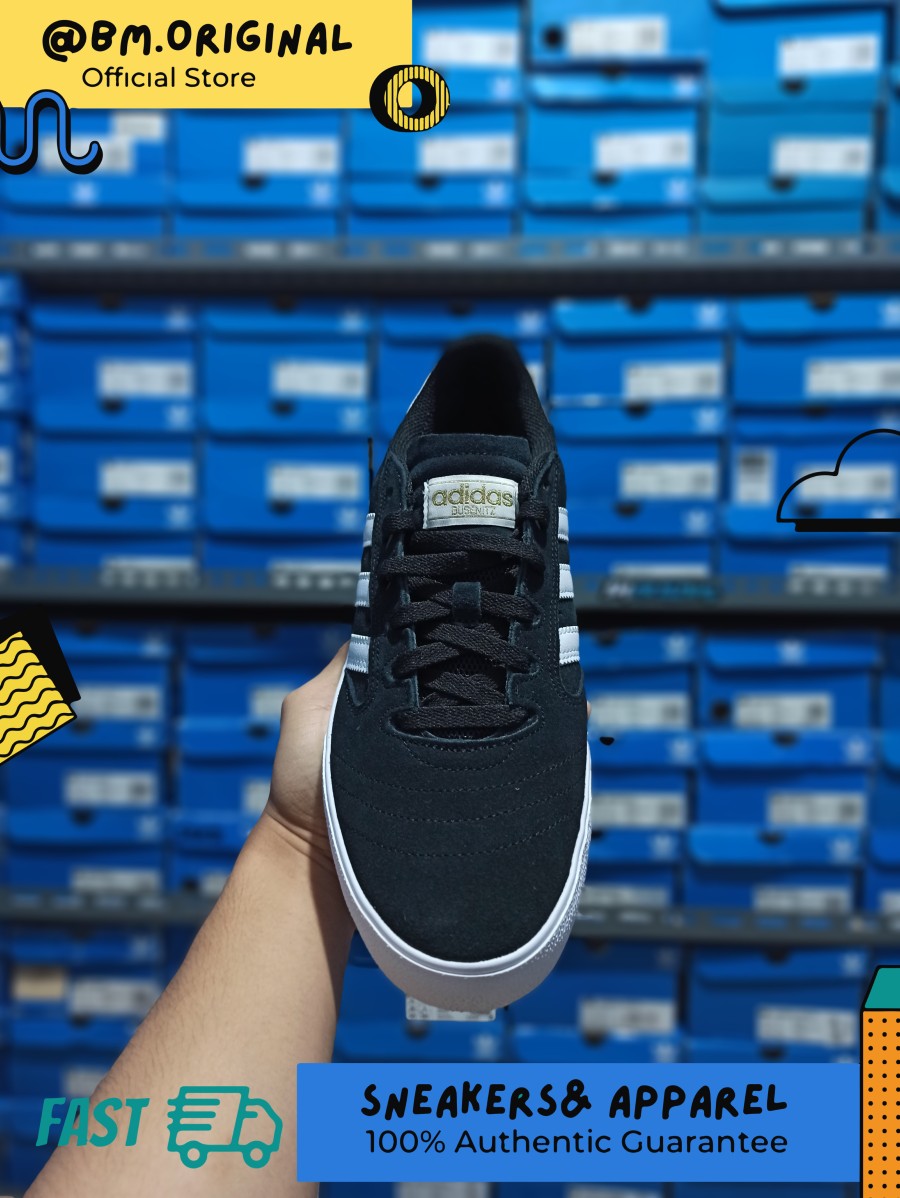 Adidas BUSENITZ VULC II SHOES Black White Skateboarding ORIGINAL EF8472