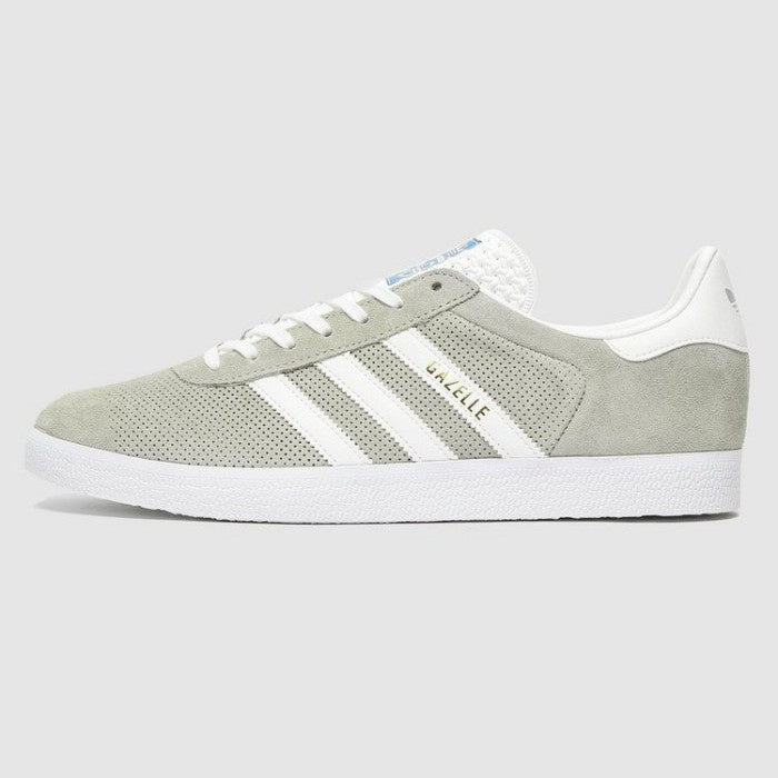 Adidas Gazelle OG Grey Triple White Blue Exclusive ORIGINAL