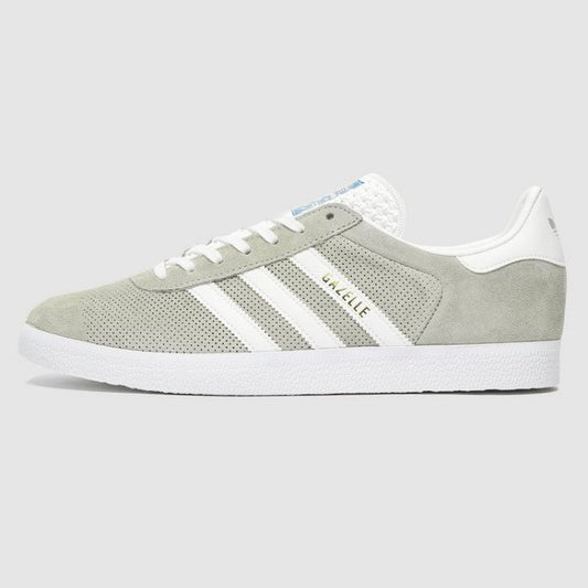 Adidas Gazelle OG Grey Triple White Blue Exclusive ORIGINAL