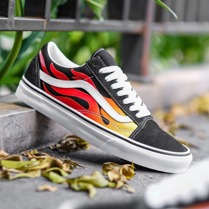 Vans Oldskool Flame Black True White