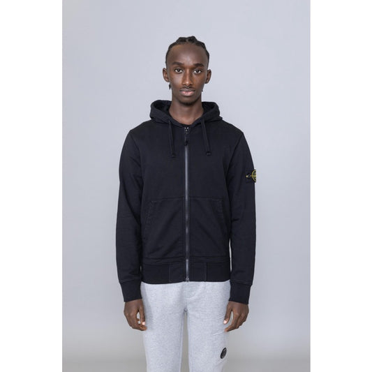 Stone Island Zip Hoodie Sweatshirt Black ORIGINAL 761564251 V0029