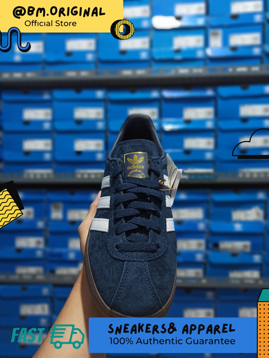 Adidas Munchen Navy Gold Metallic ORIGINAL GX8658