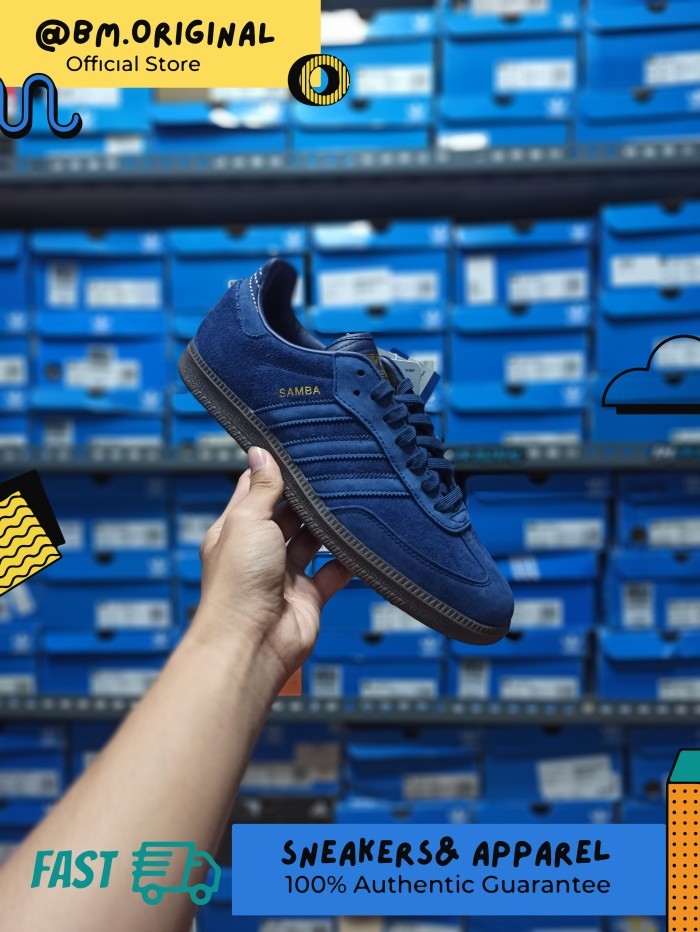 Adidas Samba FB Blue Dark Blue ORIGINAL CQ2089