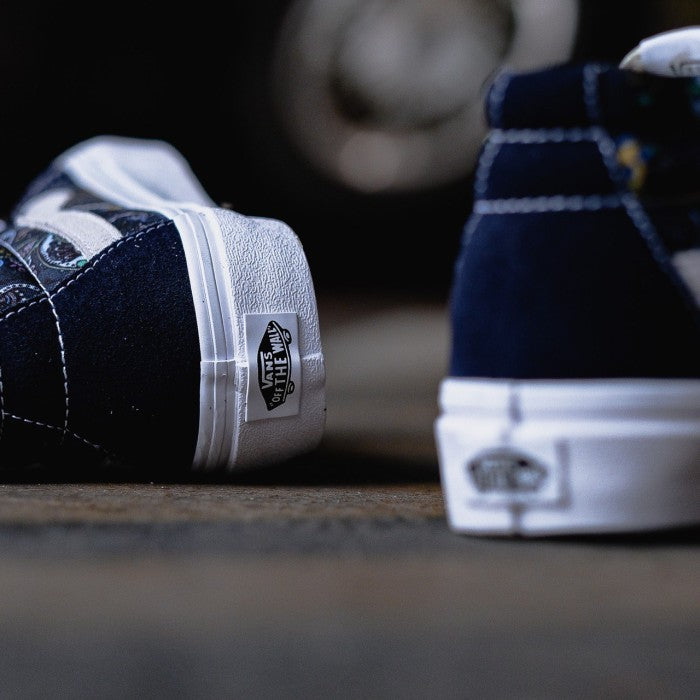 Vans Sk8 Mid Reissue Paisley Dress Blues ORIGINAL