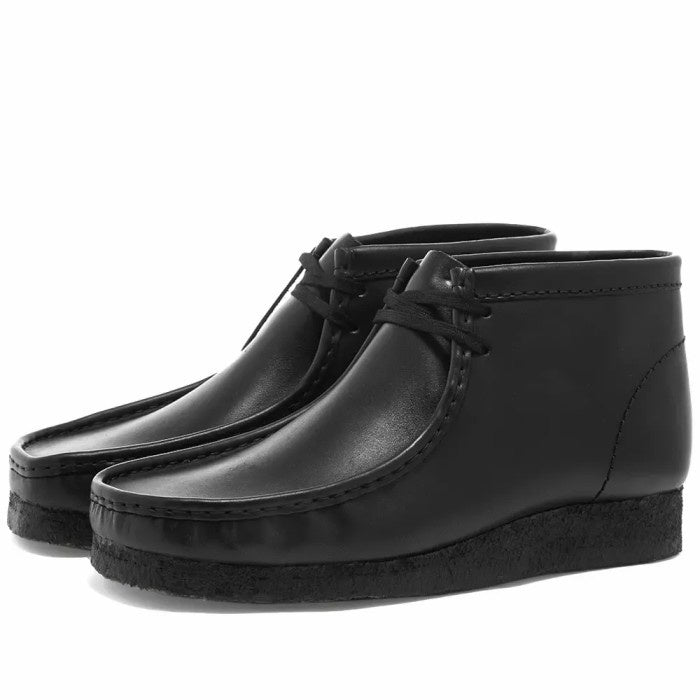 CLARKS ORIGINALS WALLABEE BOOT BLACK FULL LEATHER
