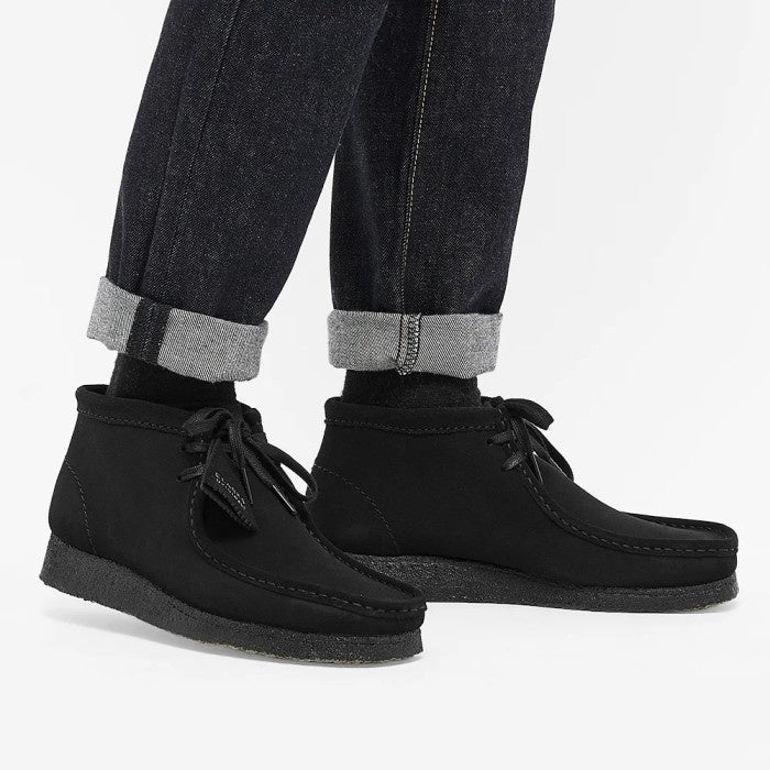 CLARKS ORIGINALS WALLABEE BOOT BLACK SUEDE