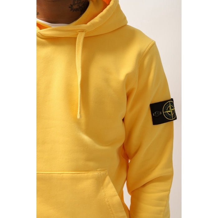 STONE ISLAND Hooded Sweater Yellow ORIGINAL 64151 V0030