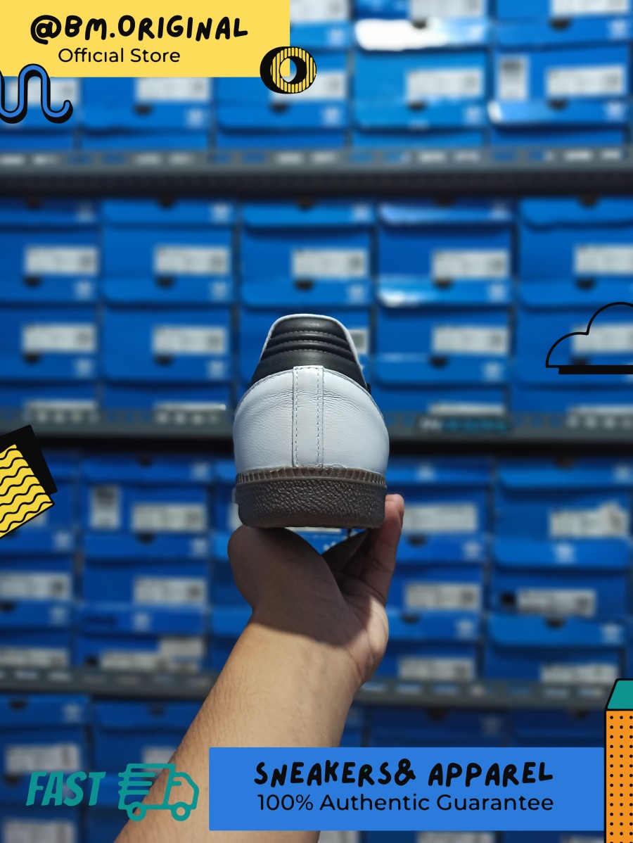 Adidas Samba OG Cloud White Core Black Clear Granite B75806