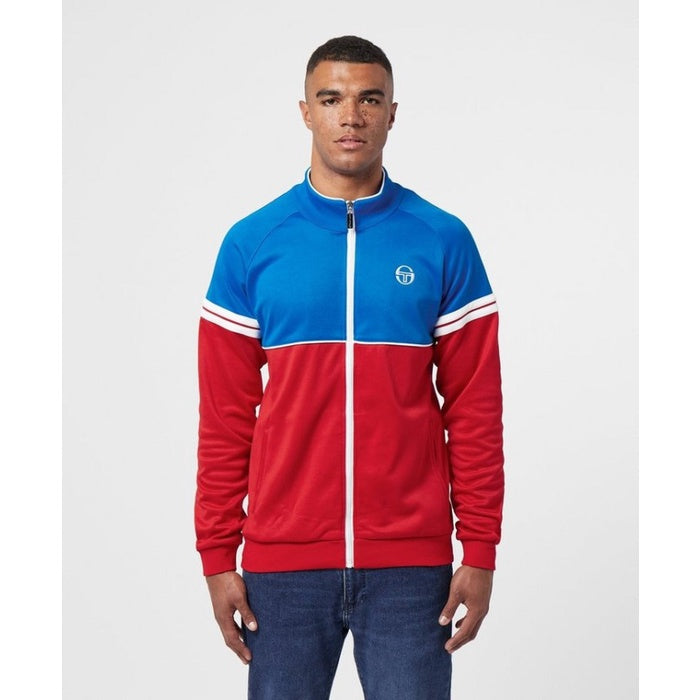 Sergio Tacchini Orion Track Top Blue Red White ORIGINAL