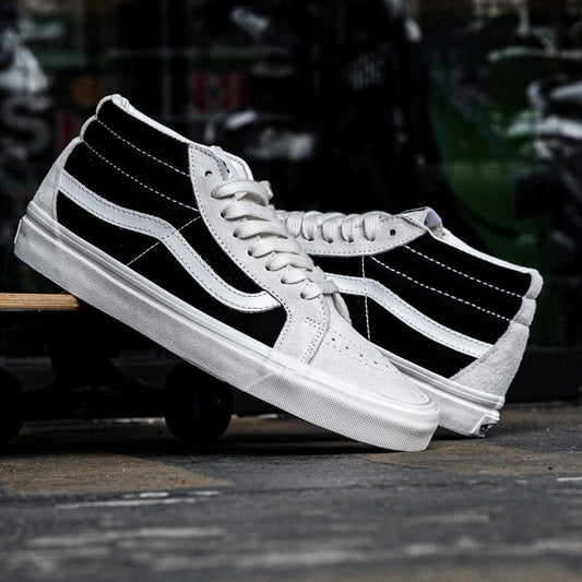 Vans Sk8-Mid Reissue Suede Marsmellow White Black ORIGINAL