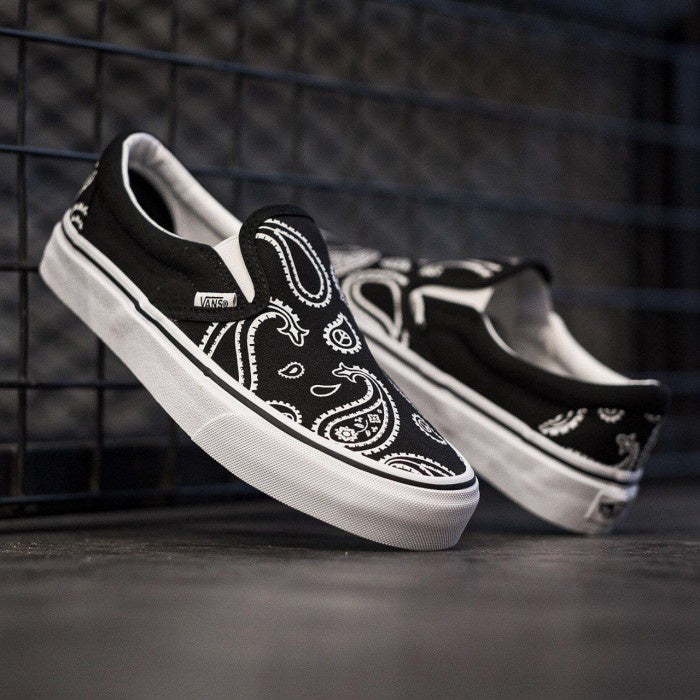 Vans Slip On Peace Paisley Black True White ORIGINAL