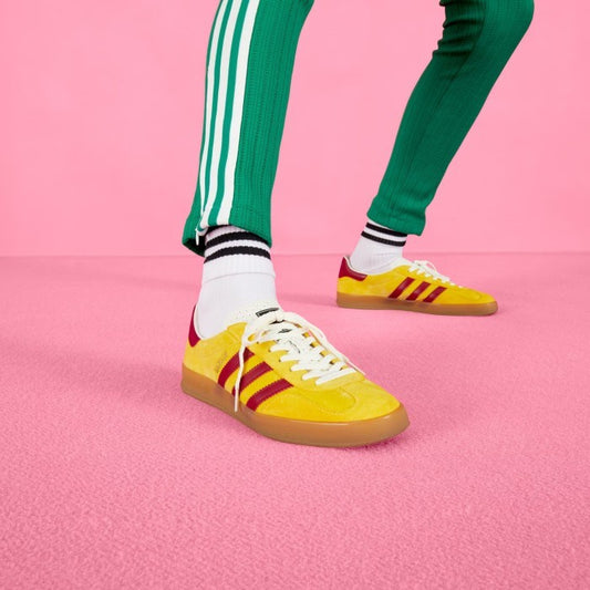 Adidas Gucci Gazelle Indoor Yellow Red Exclusive 707848 9STU0