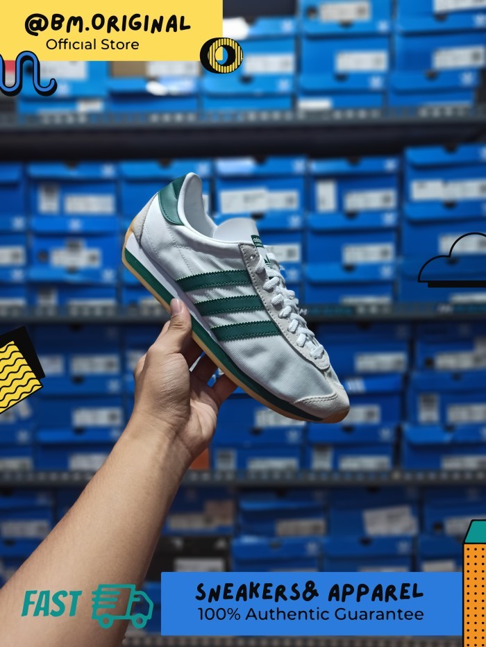 Adidas Country OG White Green Gumsole ORIGINAL EE5745