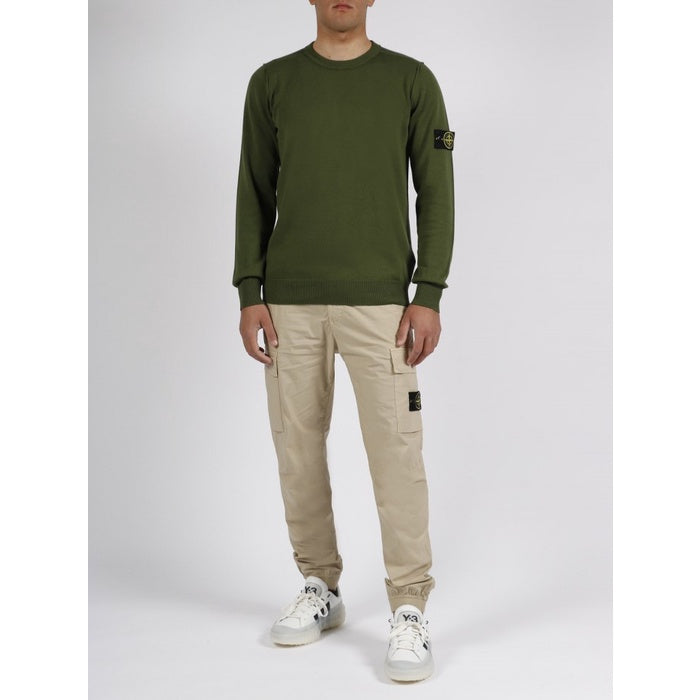 Stone Island Sweater Olive Green ORIGINAL 7615540B2 V0058