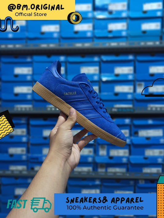 Adidas Gazelle Fresh Blue Gold Metallic Gumsole Exclusive ORIGINAL