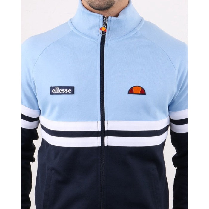 ELLESSE RIMINI TRACK TOP SKY NAVY WHITE 80s Casual ORIGINAL