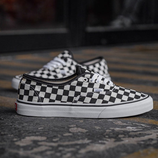 Vans Authentic Classic Checkerboard Golden Coast Black White