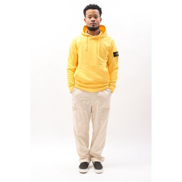 STONE ISLAND Hooded Sweater Yellow ORIGINAL 64151 V0030