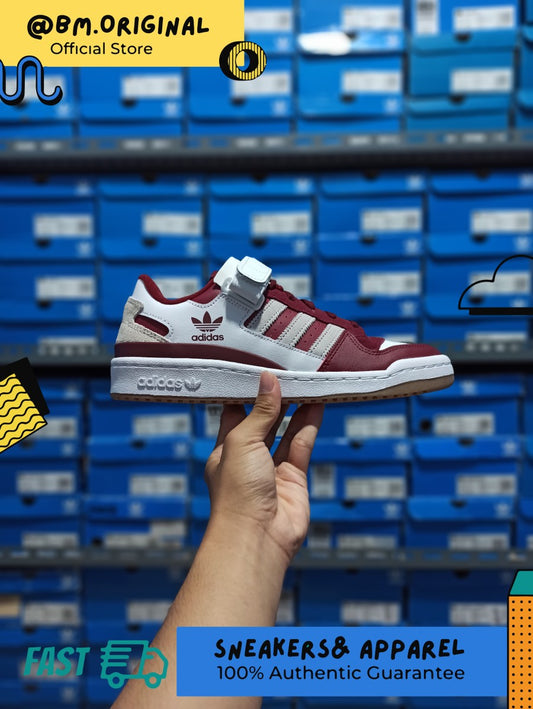 Adidas Forum Low Collegiate Burgundy White Grey One GX7068