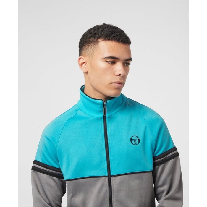 Sergio Tacchini Orion Tracktop Aqua Grey Black Exclusive ORIGINAL