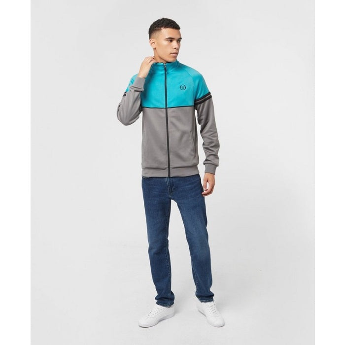 Sergio Tacchini Orion Tracktop Aqua Grey Black Exclusive ORIGINAL
