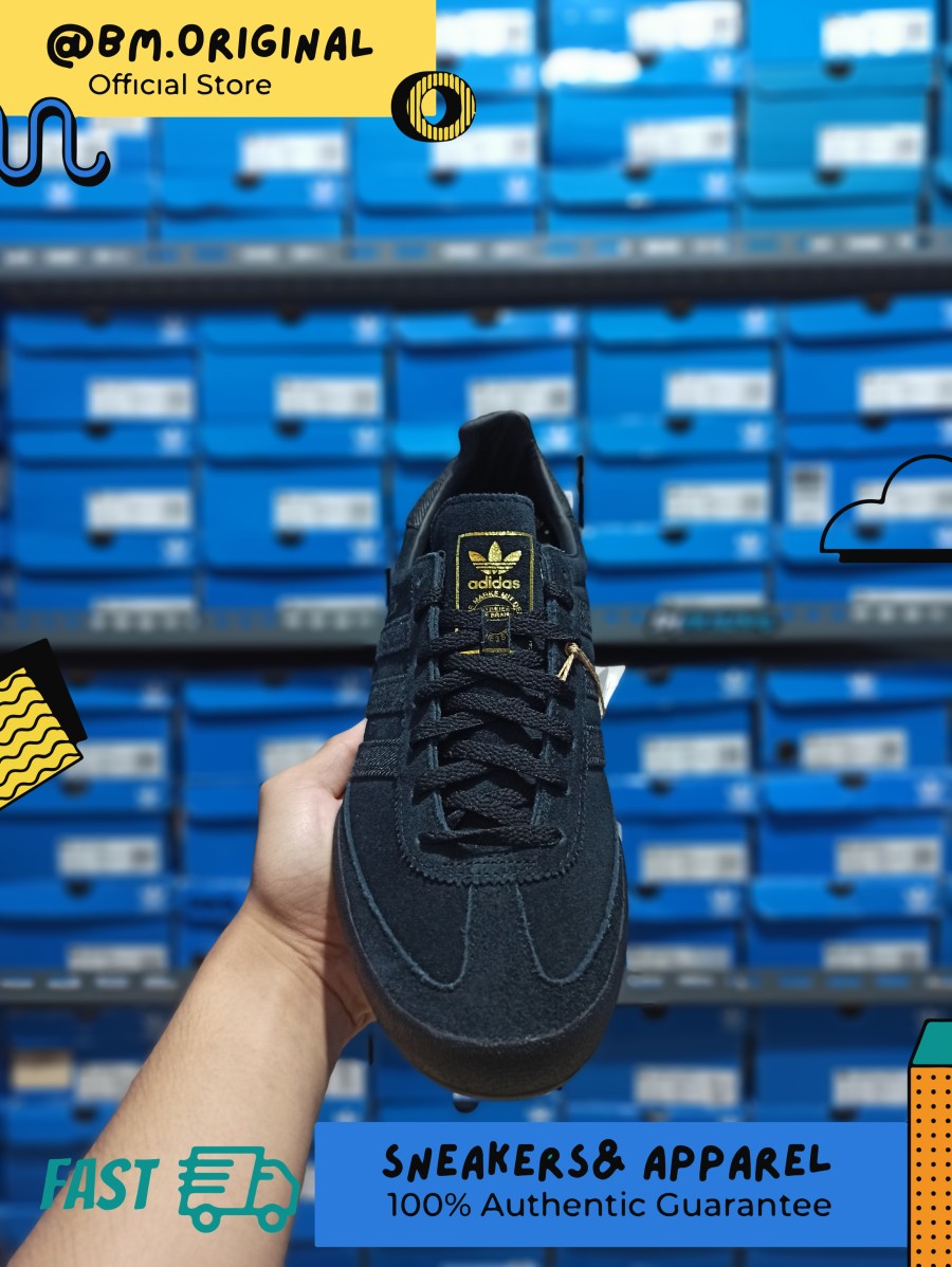 Adidas Jeans OG Black All BLACK Textile Gumsole Exclusive